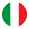 italy round flag